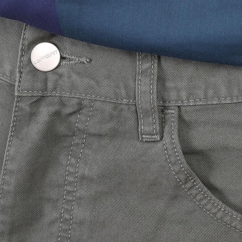 мужские зеленые брюки Carhartt WIP Newel Pant I026514-thyme - цена, описание, фото 3